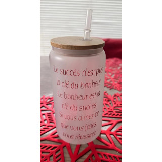 Verre paille en verre sublimation