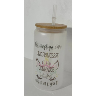 Verre paille en verre sublimation