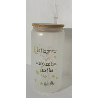 Verre paille en verre sublimation