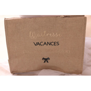 Sac cabas aspect toile de jute