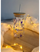 Verre paille en verre