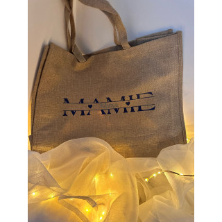 Sac cabas aspect toile de jute