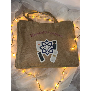 Sac cabas aspect toile de jute