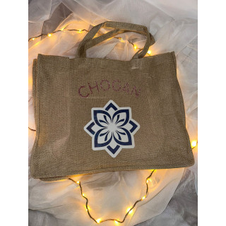 Sac cabas aspect toile de jute