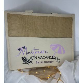 Glacière toile de jute