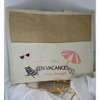 Glacière toile de jute